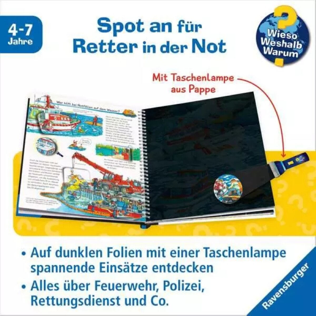 Ravensburger Wieso? Weshalb? Warum? Leuchte & entdecke: Einsatzkräfte