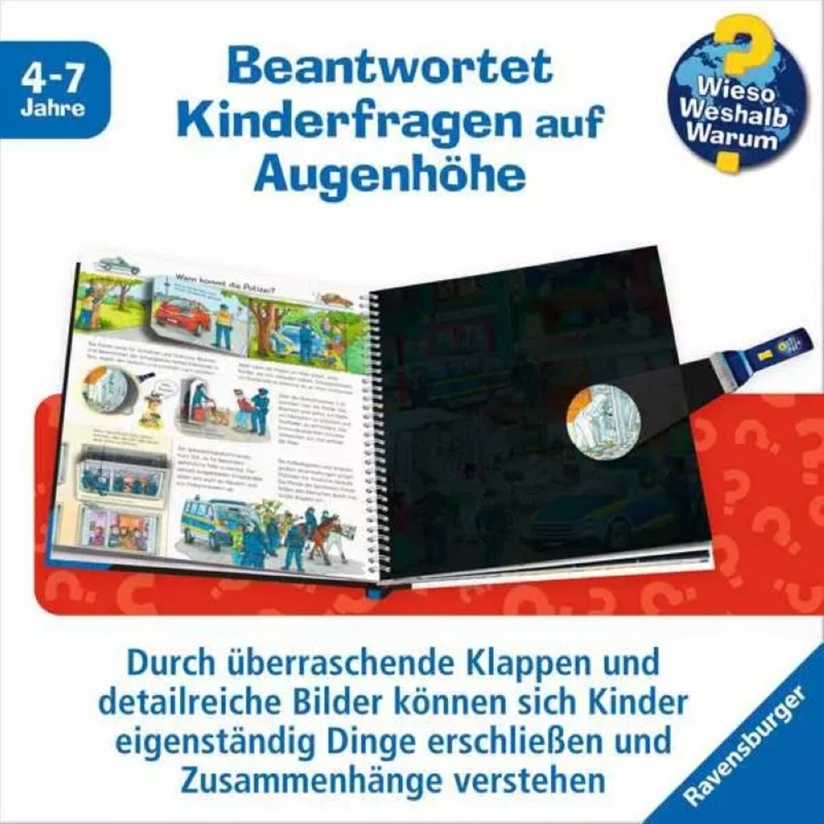 Ravensburger Wieso? Weshalb? Warum? Leuchte & entdecke: Einsatzkräfte
