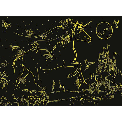 Ravensburger XL Puzzle - Glow in the Dark: Leuchtendes Schmetterlingseinhorn, 200 Teile