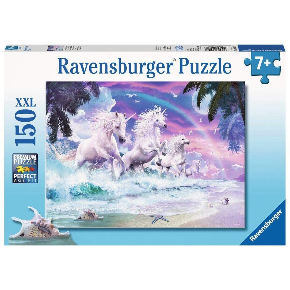 Ravensburger XXL Puzzle Einhörner am Strand, 150 Teile