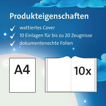 Roth Zeugnismappe magische Meerjungfrau, A4