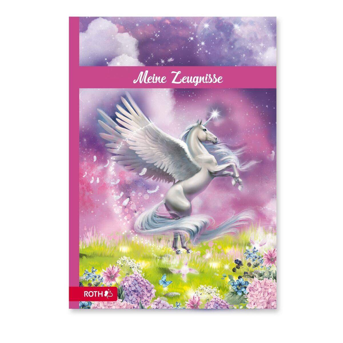 Roth Zeugnismappe mit Design, A4, 10 Einlagen, Pegasus