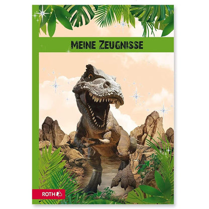 Roth Zeugnismappe Tyrannosaurus, A4