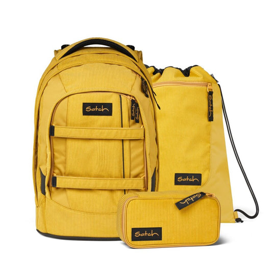 Satch PACK Schulrucksack Retro Honey Set