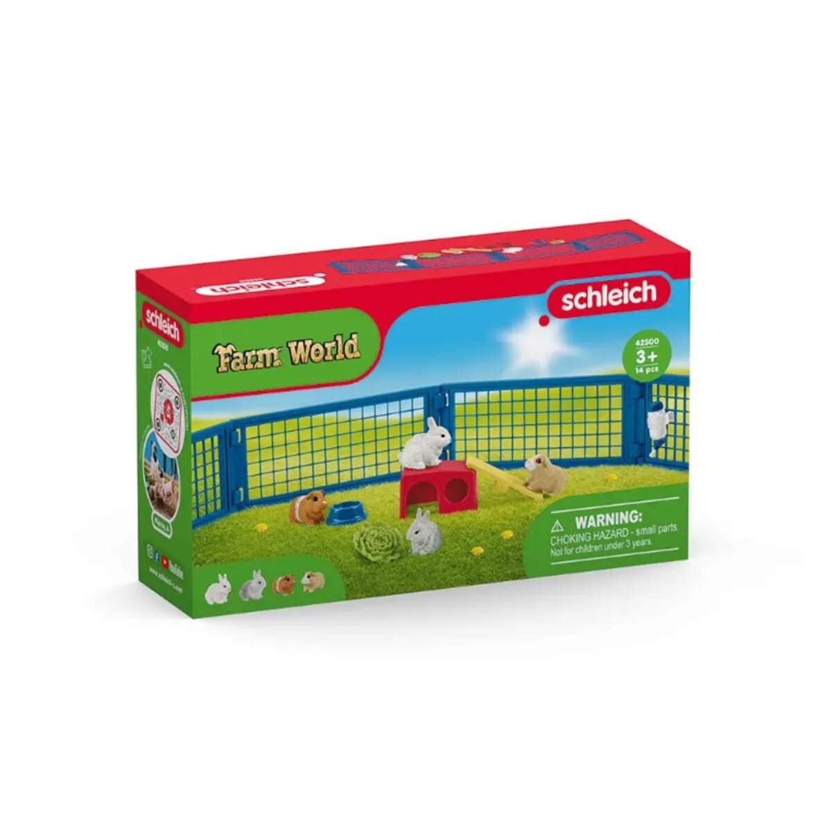 Schleich® 42500 FARM WORLD Zuhause für Kaninchen und Meerschweinchen