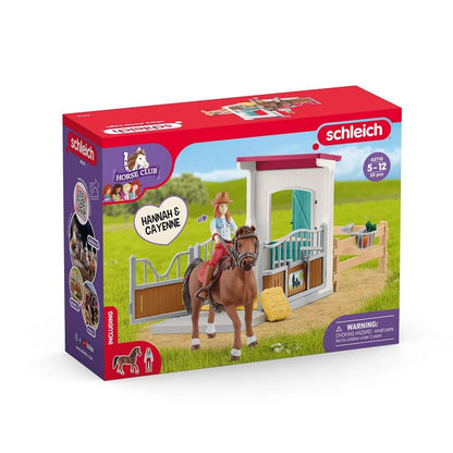 Schleich® 42710 Horse Club - Pferdebox mit Hannah & Cayenne
