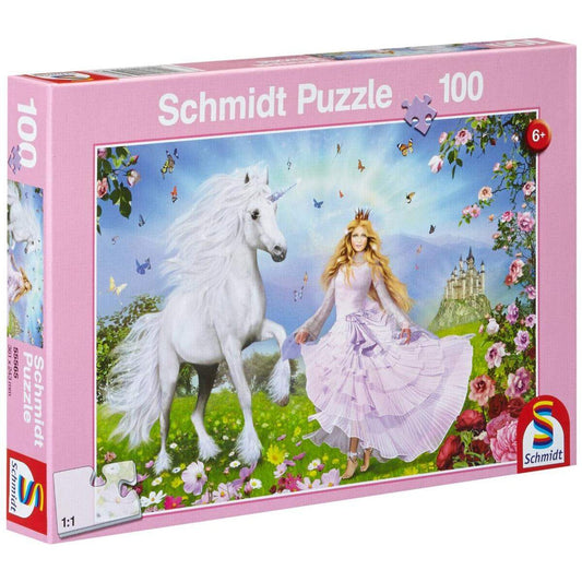Schmidt Spiele KinderPuzzle - Prinzessin der Einhörner, 100 Teile