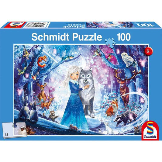 Schmidt Spiele Puzzle - Prinzessin im Winterwald, 100 Teile