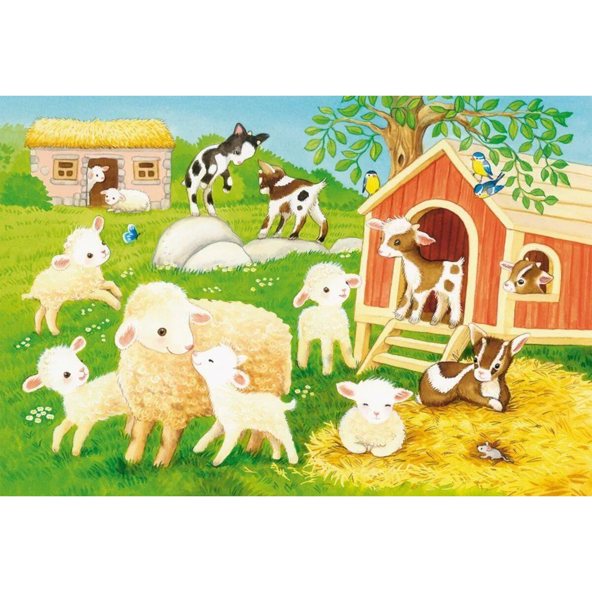 Schmidt Spiele Puzzle - Niedliche Haustiere, 3 x 24 Teile