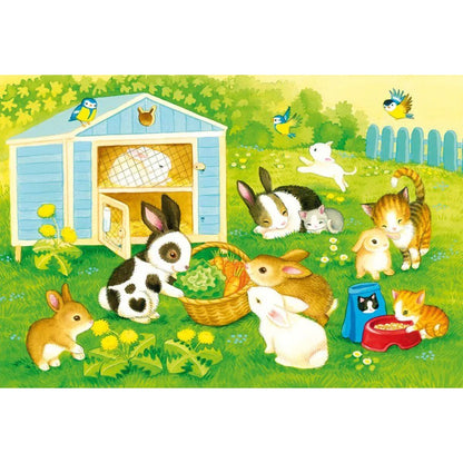 Schmidt Spiele Puzzle - Niedliche Haustiere, 3 x 24 Teile
