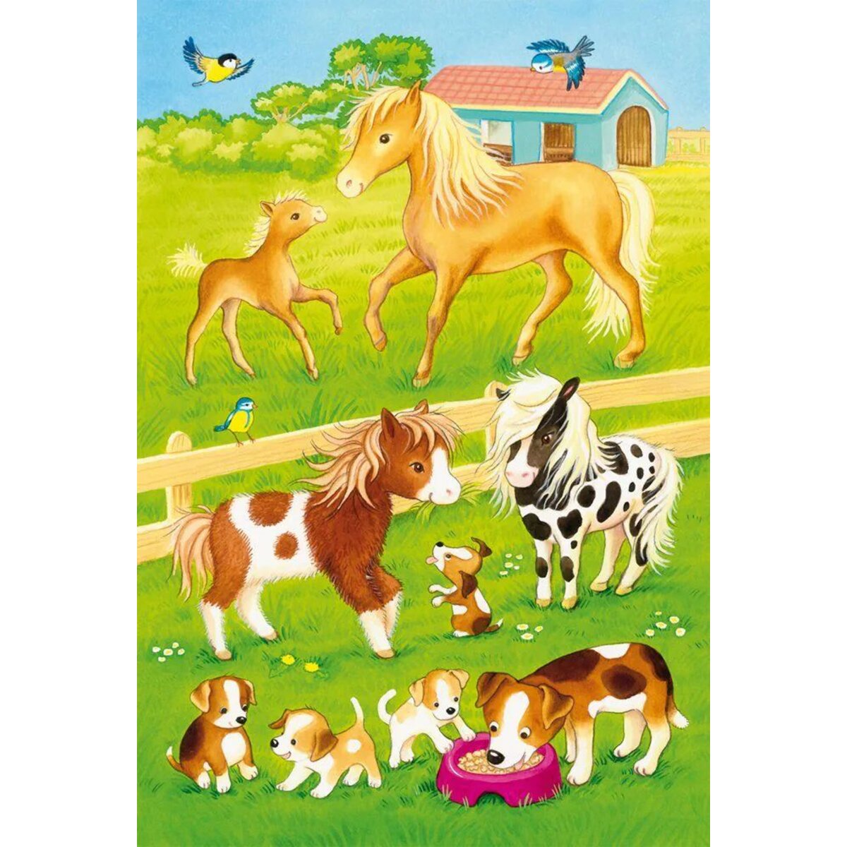 Schmidt Spiele Puzzle - Niedliche Haustiere, 3 x 24 Teile
