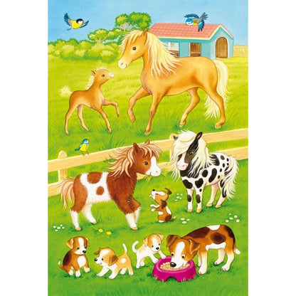 Schmidt Spiele Puzzle - Niedliche Haustiere, 3 x 24 Teile