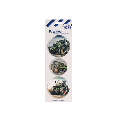 School-Mood 3er Patchie-Set Traktor
