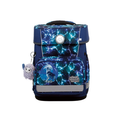 School-Mood Champion Pro Felix (Wolf), 7-tlg. Schulranzenset