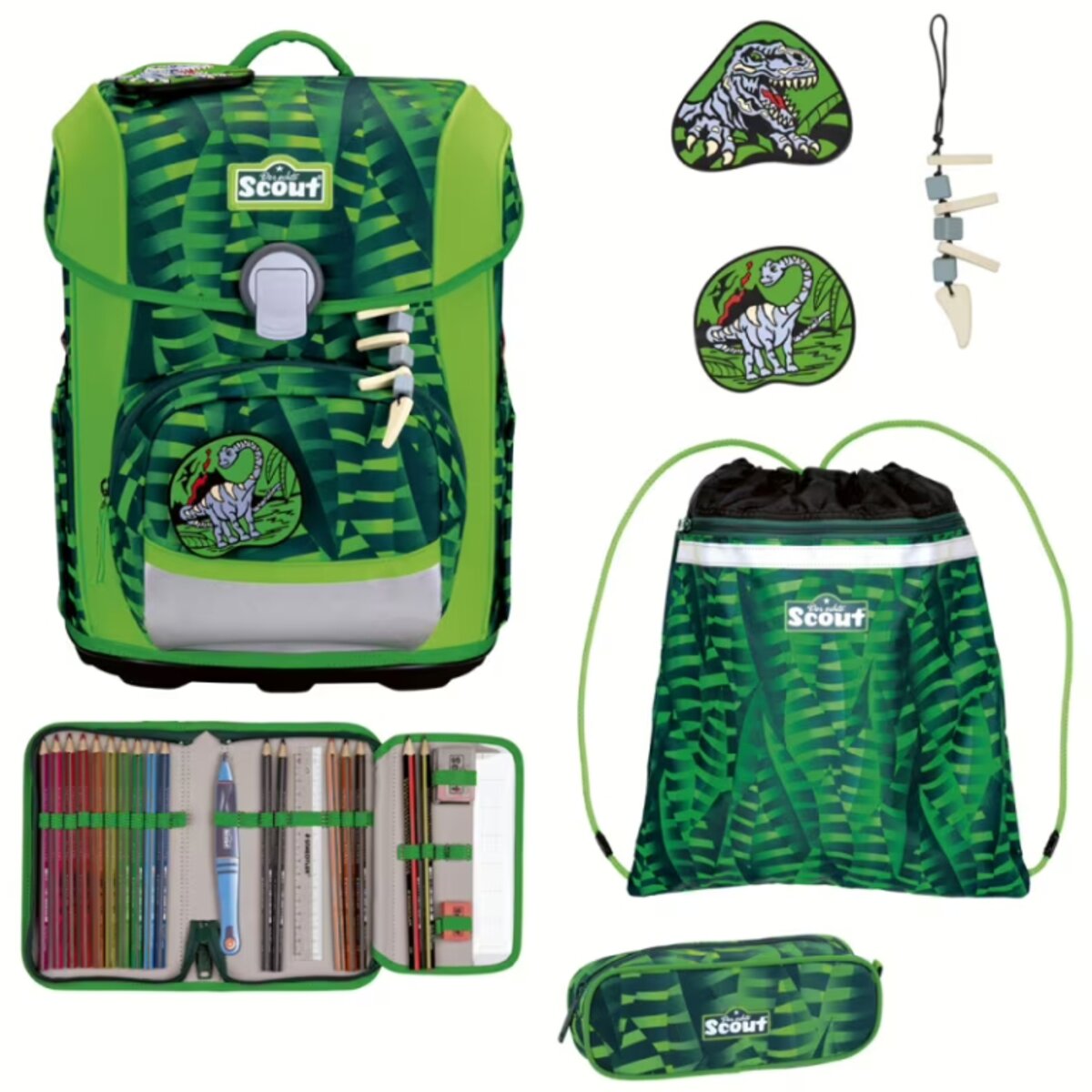 Scout Neo Schulranzen-Set 4tlg. Danger Dino