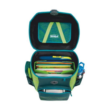 Scout Schulranzen-Set Neo Exklusiv Superflash Extreme Lizard, 4-teilig