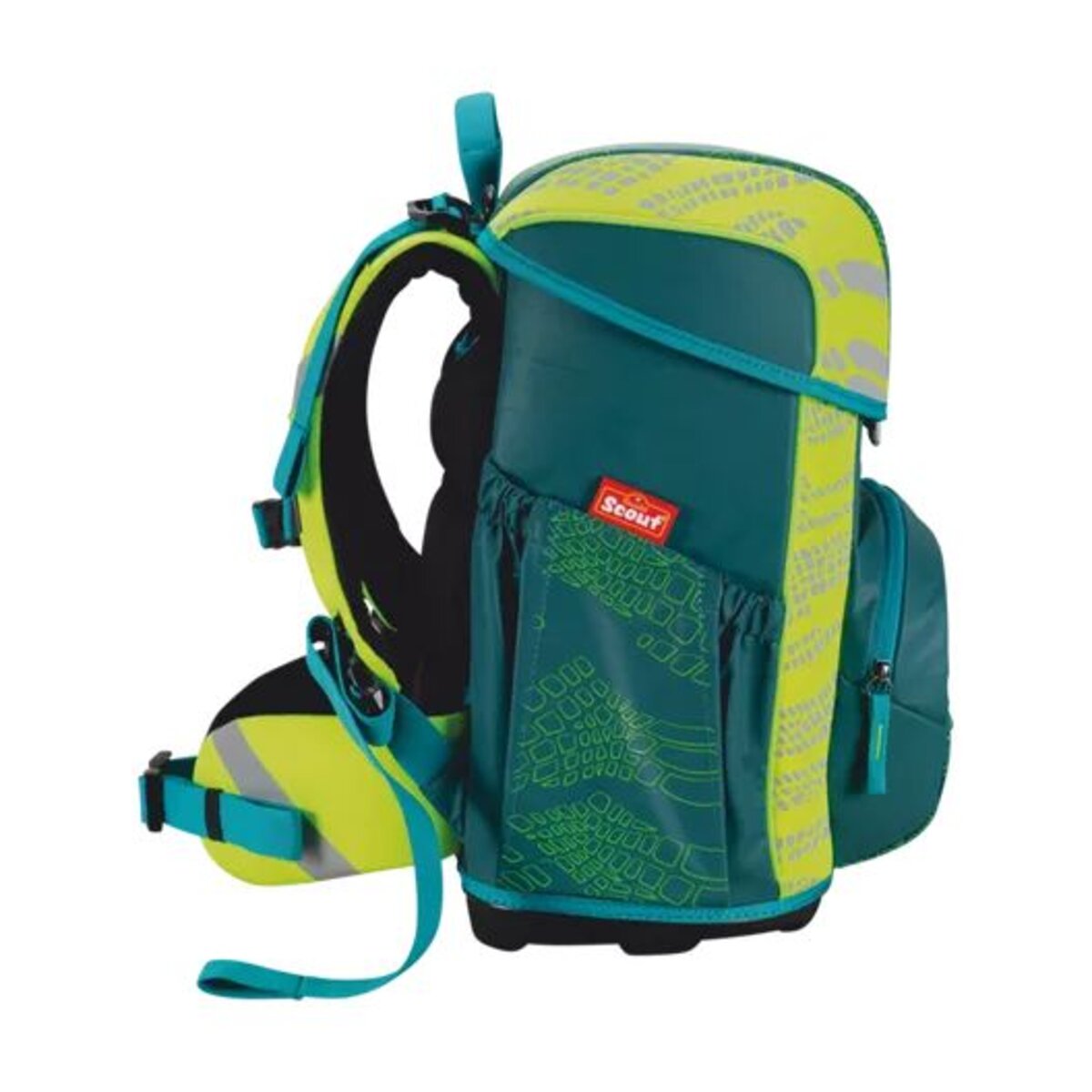 Scout Schulranzen-Set Neo Exklusiv Superflash Extreme Lizard, 4-teilig