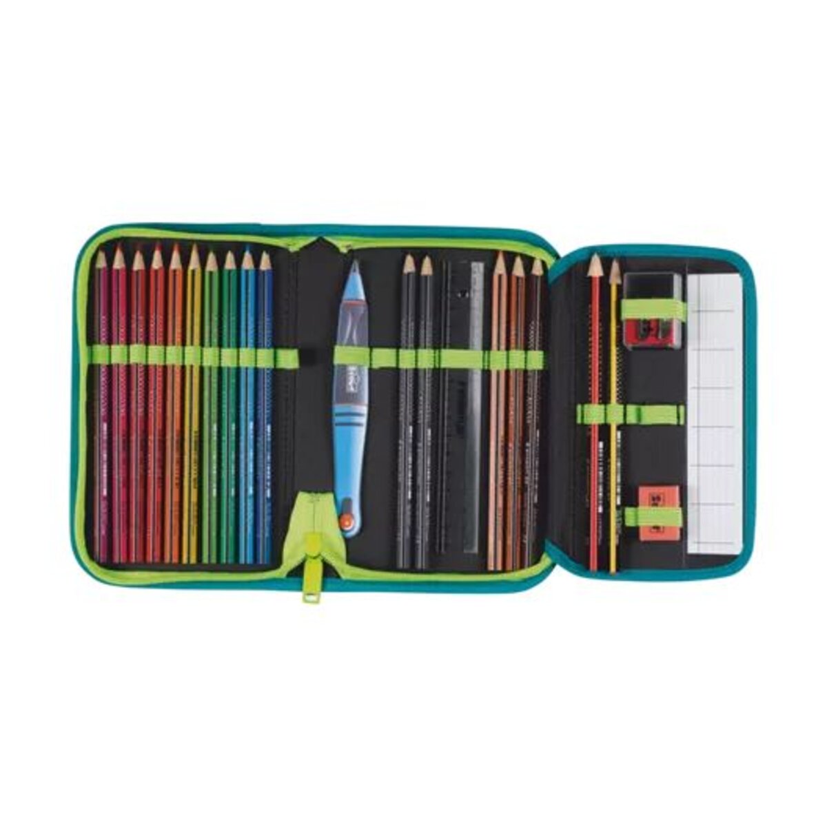 Scout Schulranzen-Set Neo Exklusiv Superflash Extreme Lizard, 4-teilig