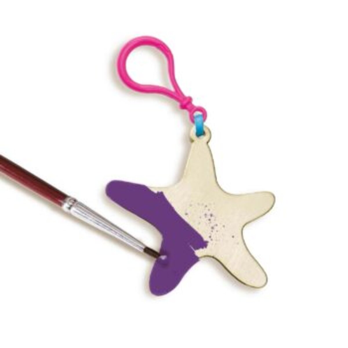 SES Creative Diamanten Mosaike Schlüsselanhänger aus Holz