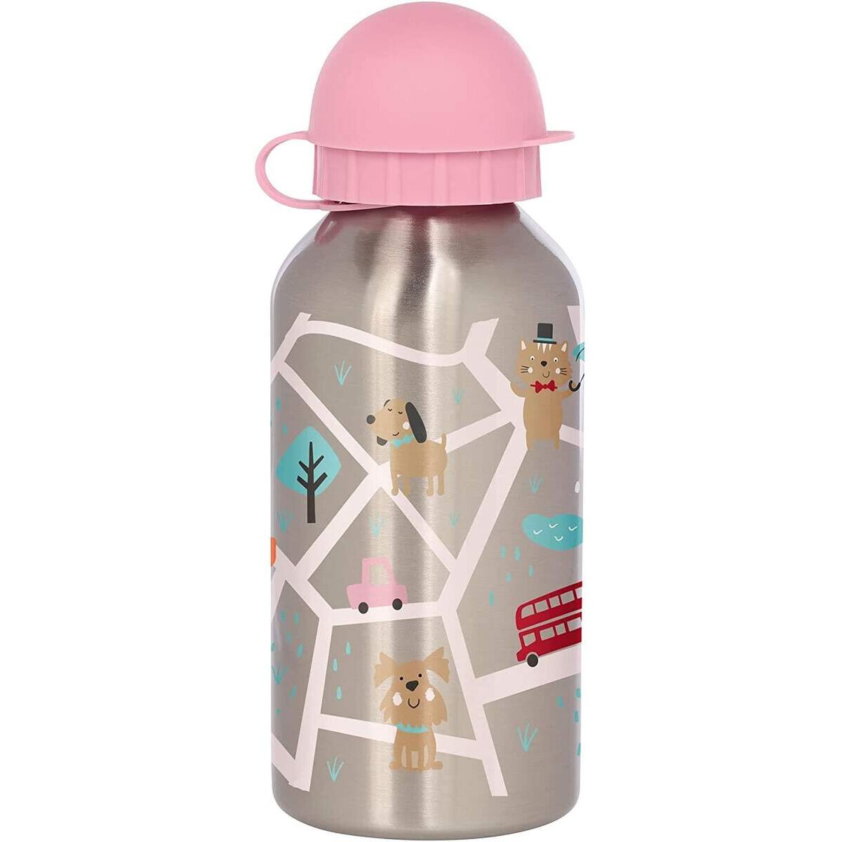 Sigikid Edelstahl Trinkflasche - 400 ml, pink Green