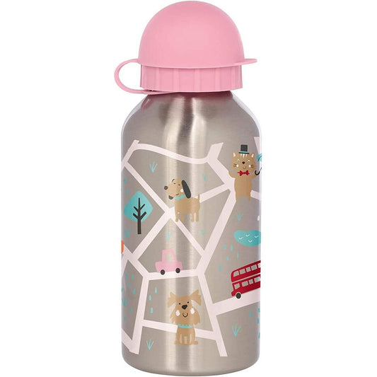 Sigikid Edelstahl Trinkflasche - 400 ml, pink Green