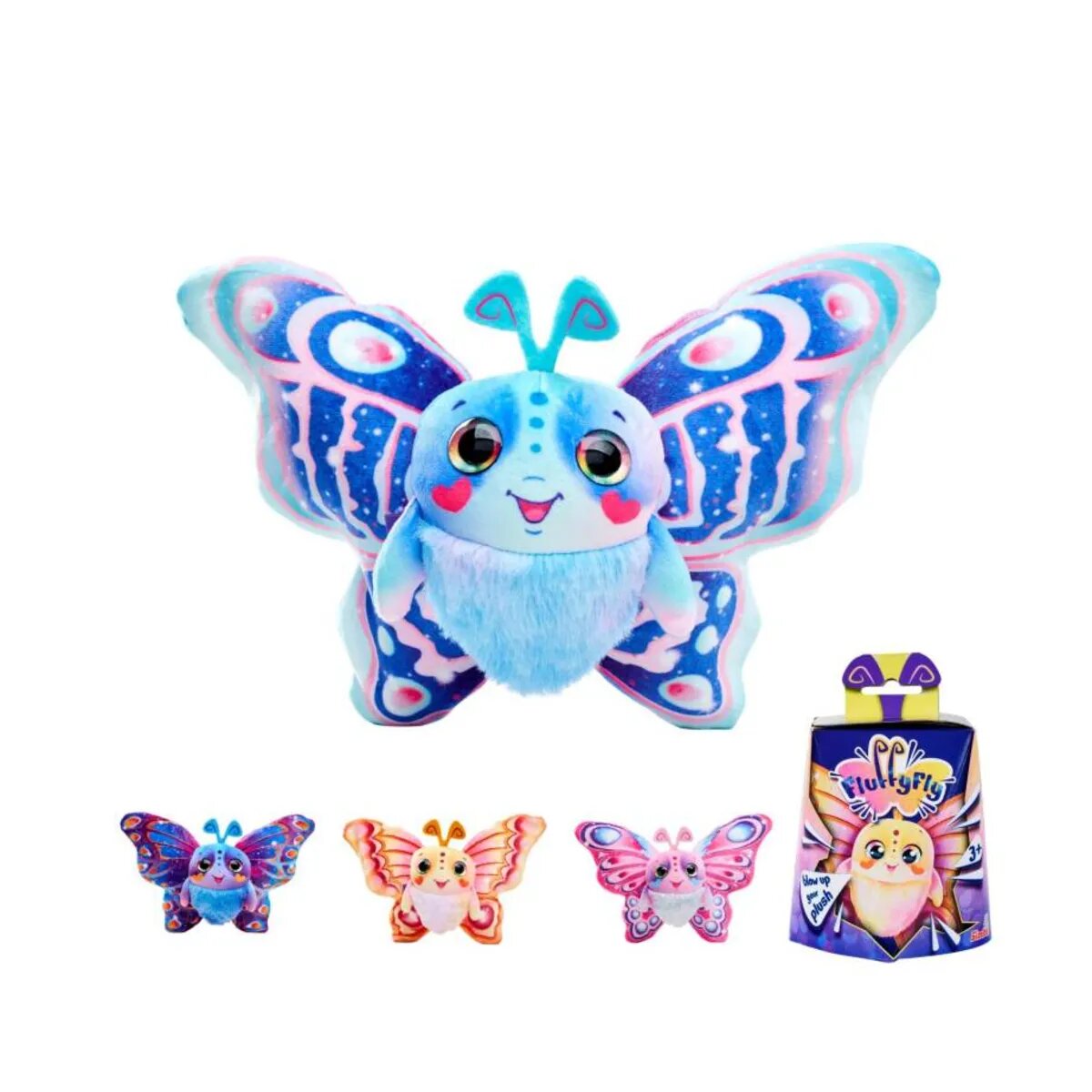 Simba Fluffyfly Plüsch Schmetterling 30 cm, 1 Stück, 4-fach sortiert