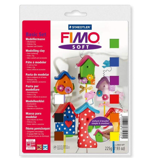 STAEDTLER® FIMO® soft Modelliermasse Basis-Set, 9 x 25 Gramm