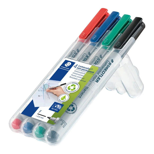 STAEDTLER® Lumocolor® non-permanent pen 316 Universalstift F, 4 Stück
