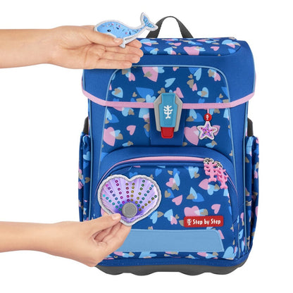 Step by Step CLOUD REFLECT Schulranzen-Set "Seashell Pearl", 5-teilig