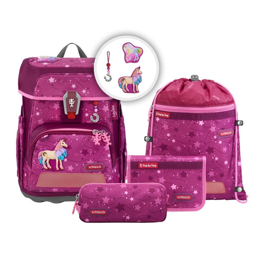 Step by Step CLOUD schleich® Schulranzen-Set, bayala®, "Marshmallow Einhorn", 5-teilig