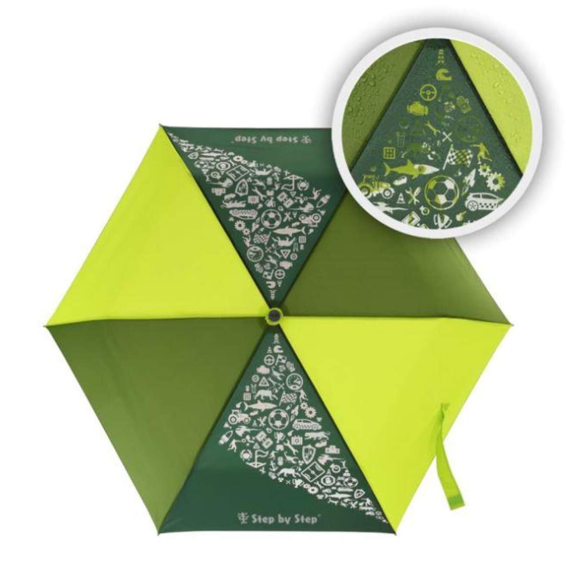 Step by Step Regenschirm, Magic Rain EFFECT, Lime