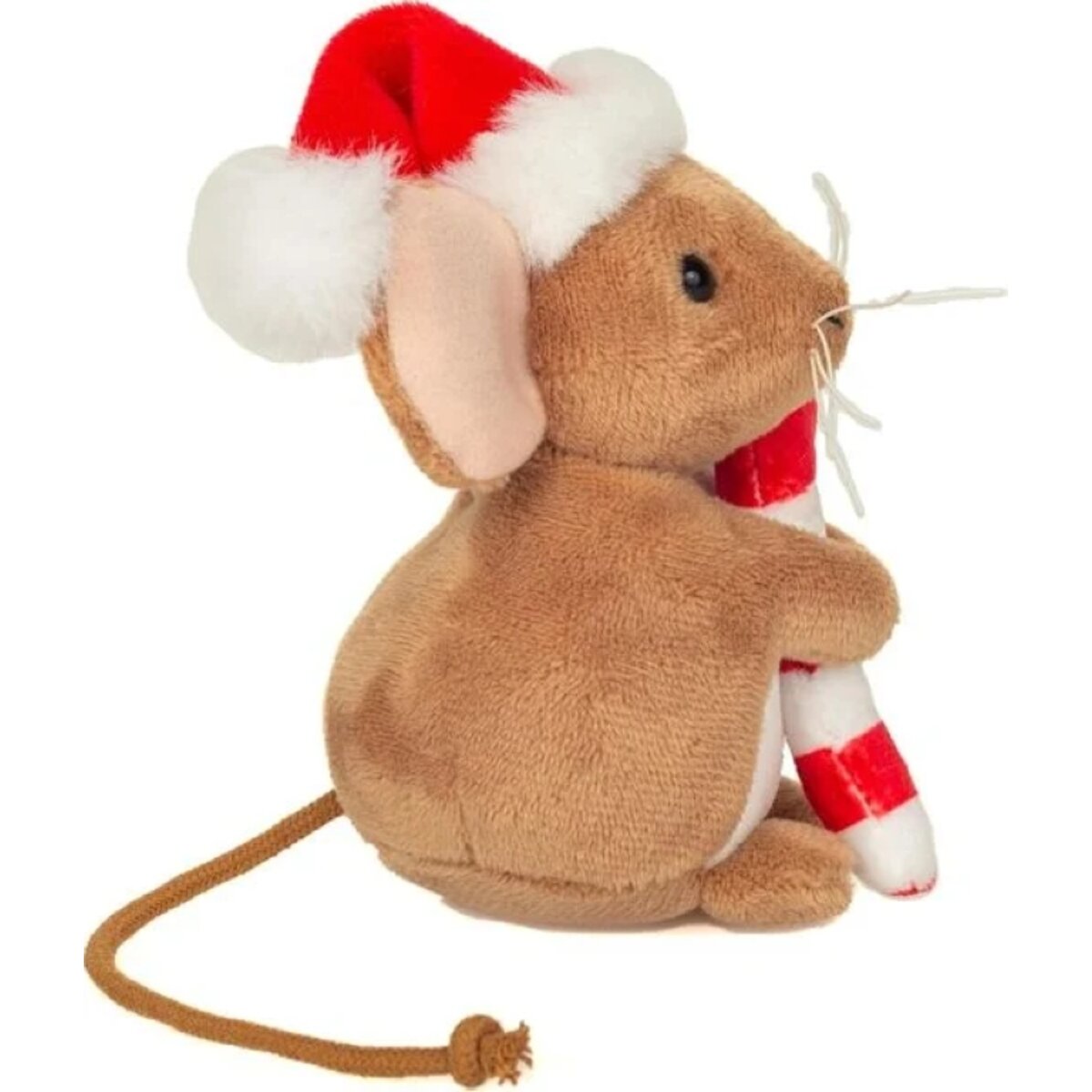 Teddy Hermann Weihnachtsmaus mit Zuckerstange, 11 cm