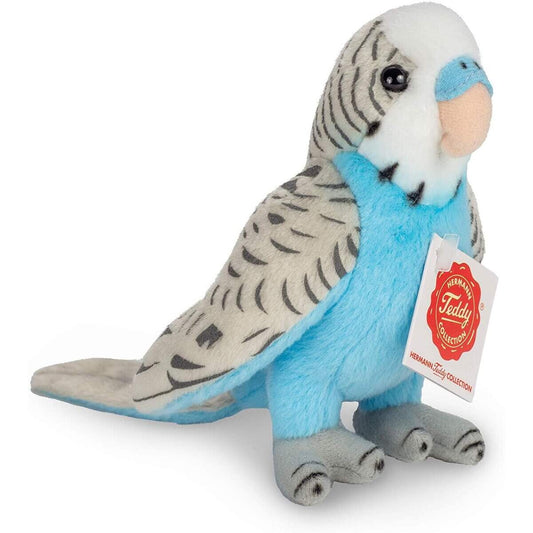 Teddy Hermann Wellensittich blau 13 cm
