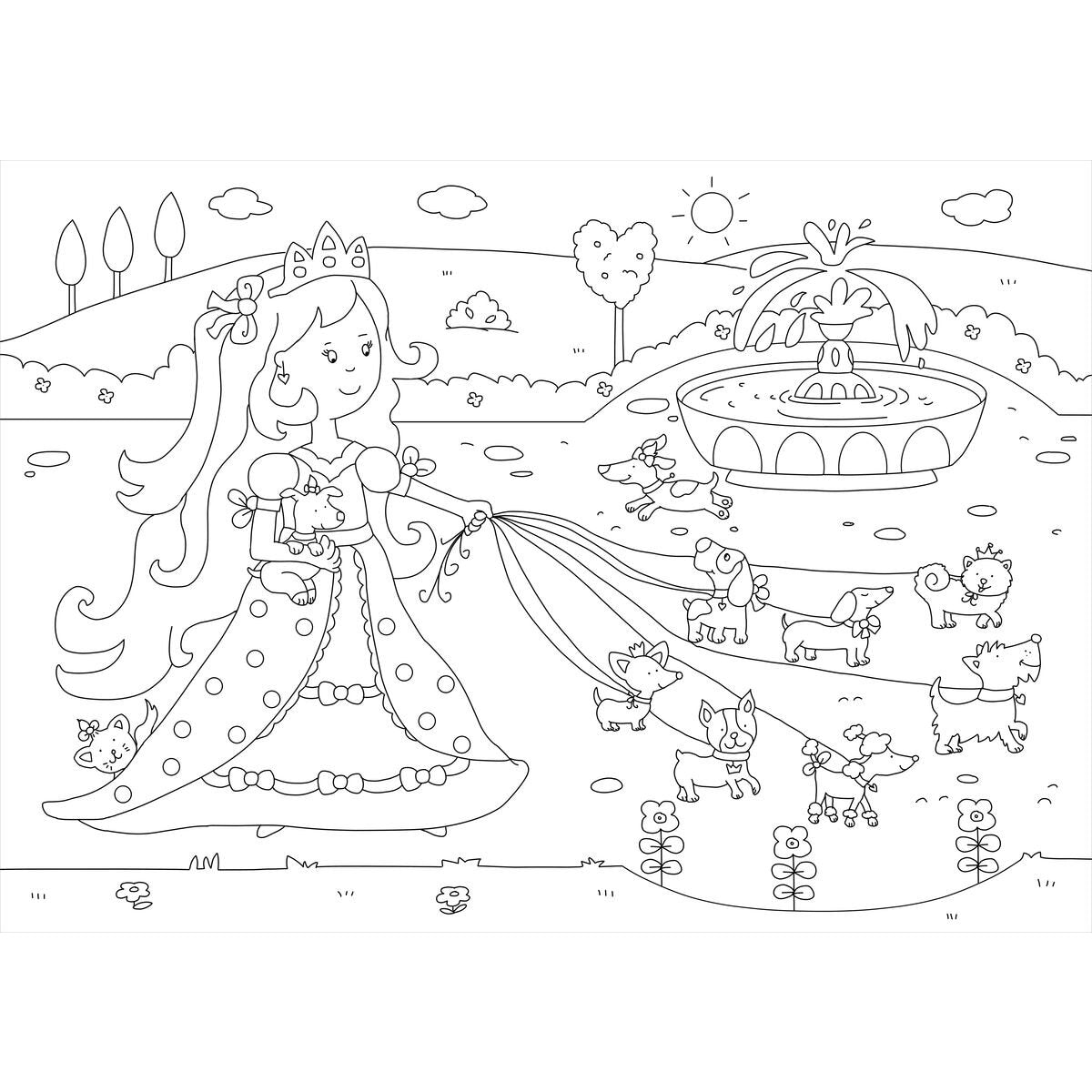 Tessloff Glitzer Sticker Malbuch. Prinzessinnen