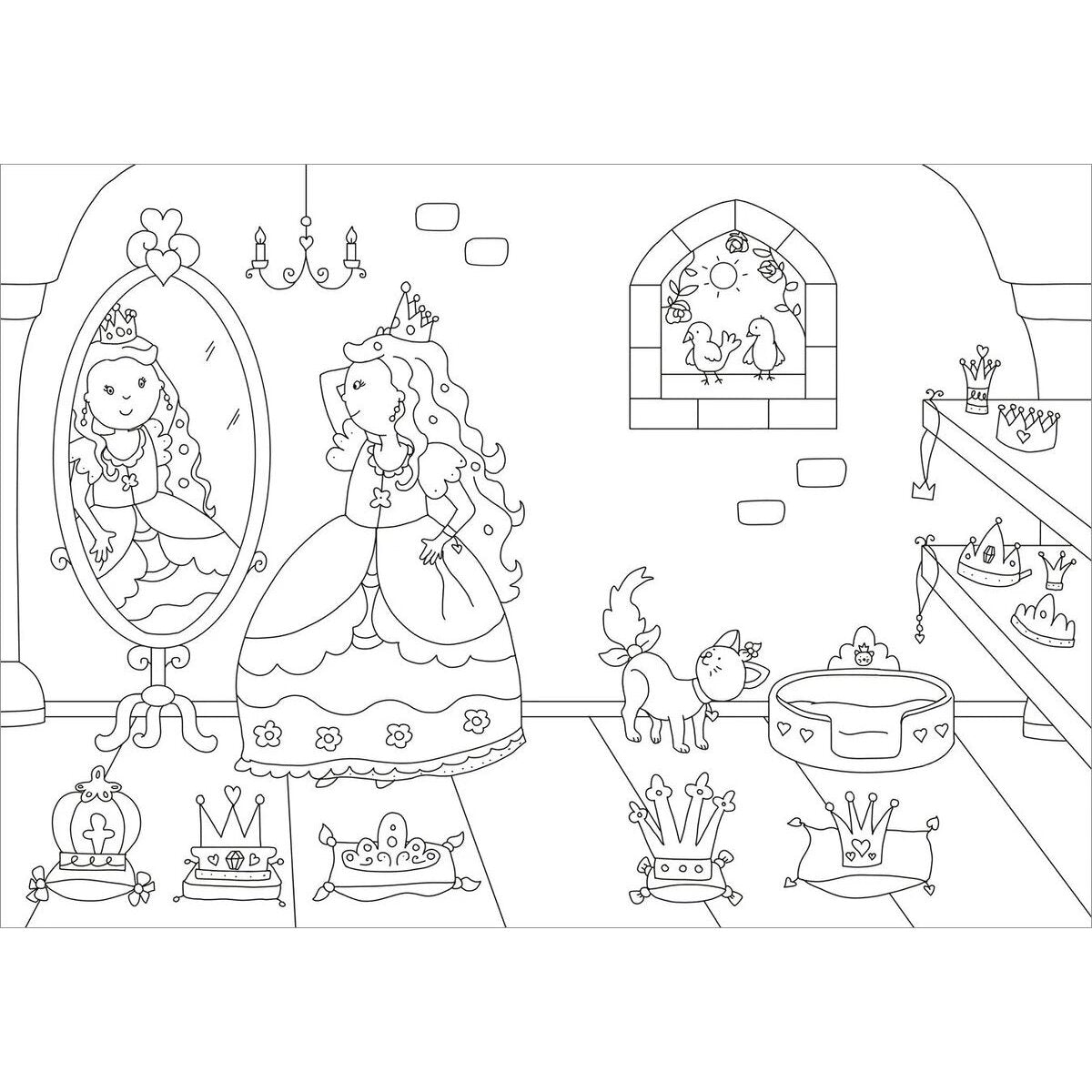 Tessloff Glitzer Sticker Malbuch. Prinzessinnen