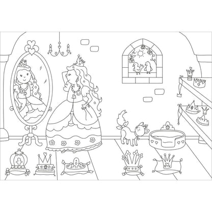 Tessloff Glitzer Sticker Malbuch. Prinzessinnen