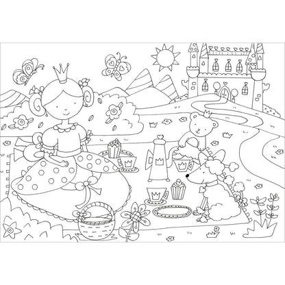 Tessloff Glitzer Sticker Malbuch. Prinzessinnen