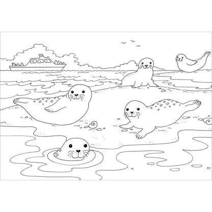 Tessloff Metallic-Sticker Malbuch. Am Meer
