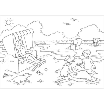Tessloff Metallic-Sticker Malbuch. Am Meer