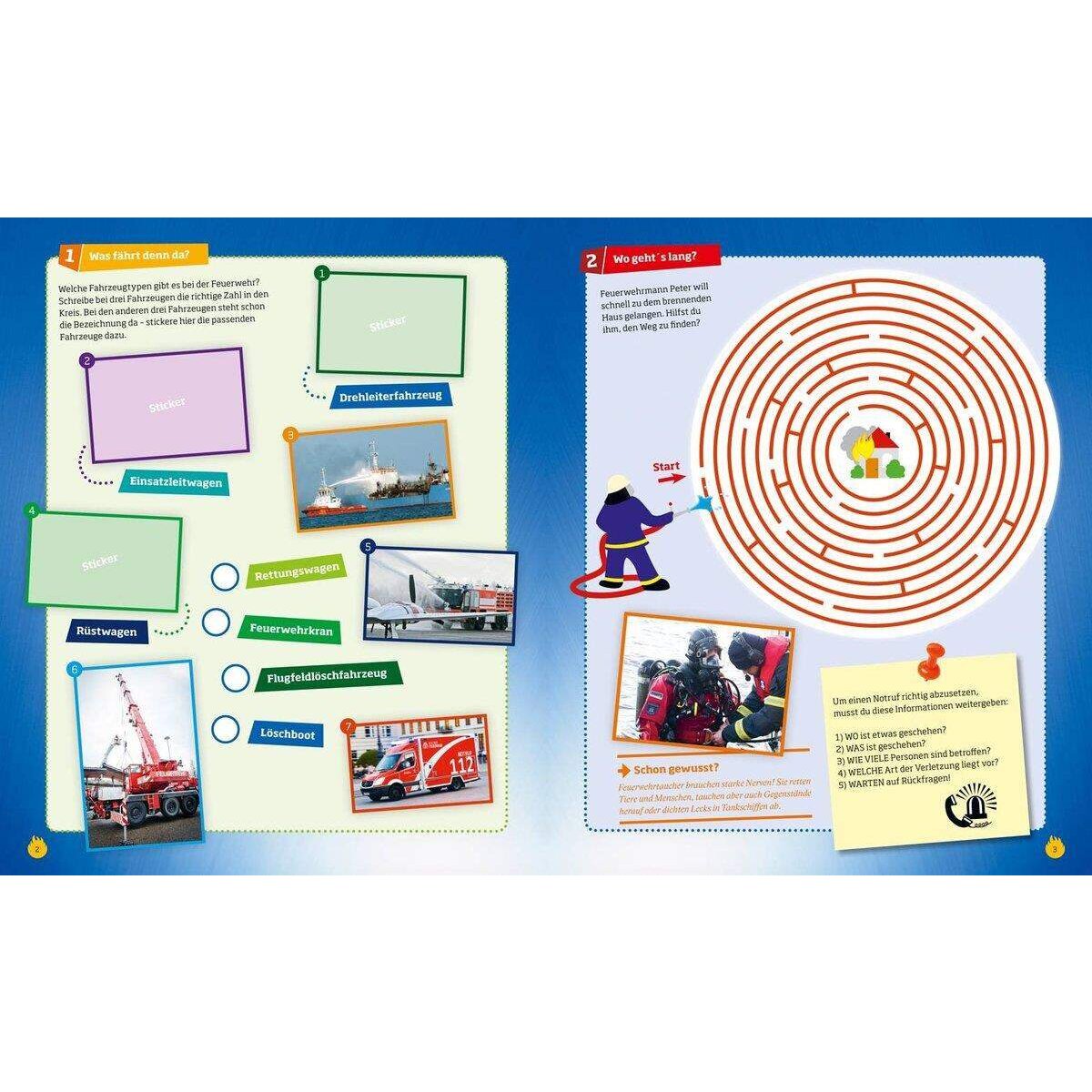 Tessloff WAS IST WAS - Rätseln und Stickern: Feuerwehr