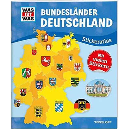Tessloff WAS IST WAS Stickeratlas Bundesländer Deutschland, über 100 Sticker