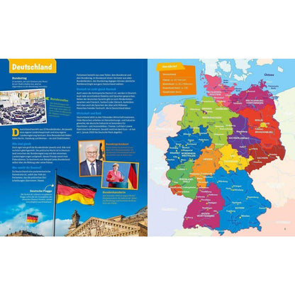 Tessloff WAS IST WAS Stickeratlas Bundesländer Deutschland, über 100 Sticker