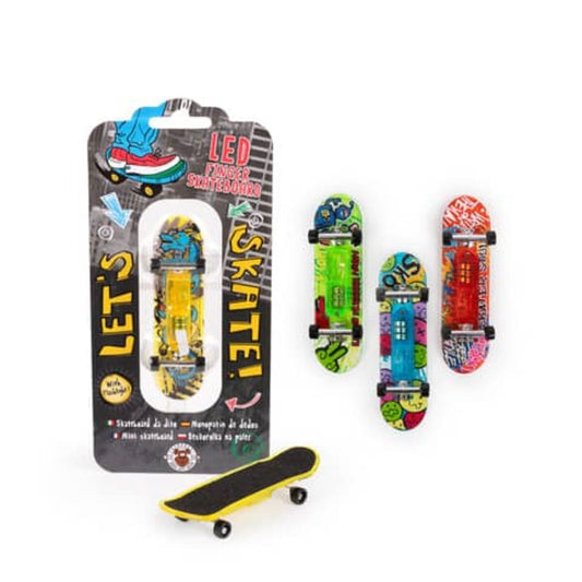 Trendhaus LED Finger Skateboard, 1 Stück, 4-fach sortiert