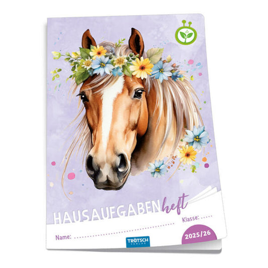 Trötsch Hausaufgabenheft Pferd 25/26, 15x21 cm, 112 Seiten