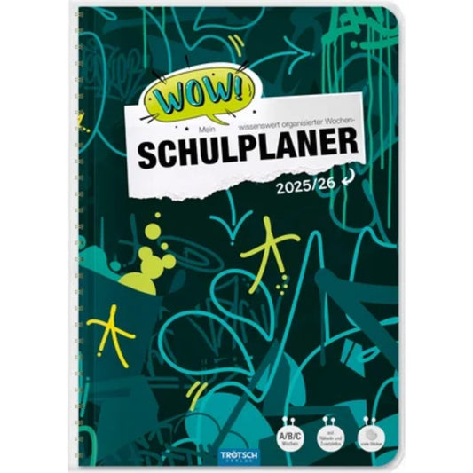 Trötsch Schulplaner WOW Graffiti 25/26