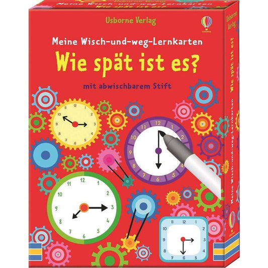 Usborne Verlag Meine Wisch-und-weg-Lernkarten: Wie spät ist es?